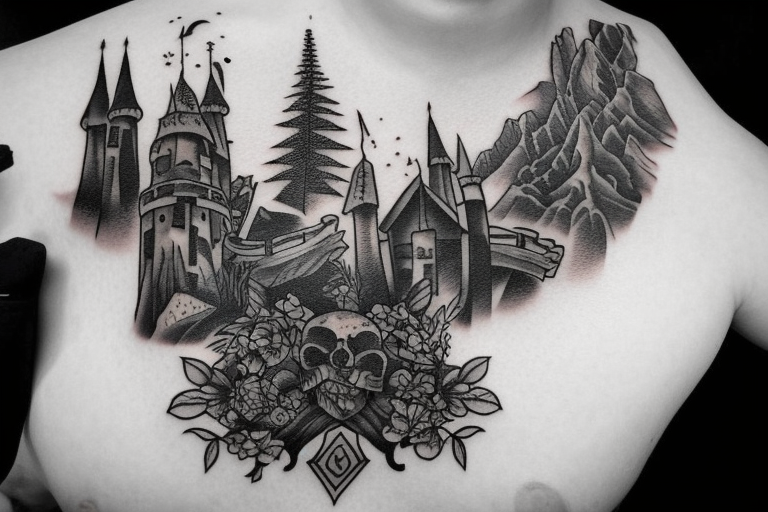 Details more than 66 gothic castle tattoos best  ineteachers