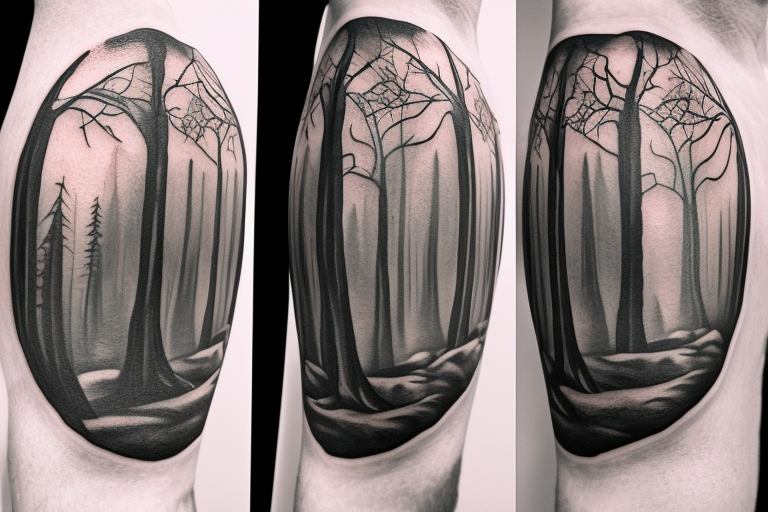Dark Forest tattoo by Block Tattoo | Post 17802