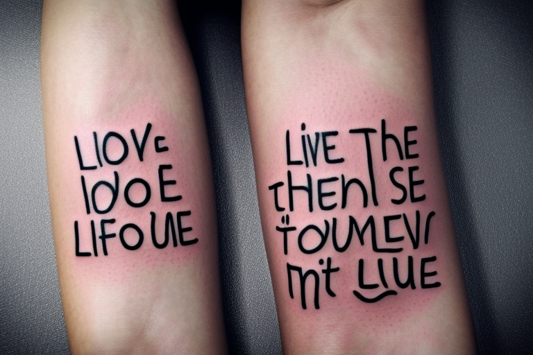 love life tattoos