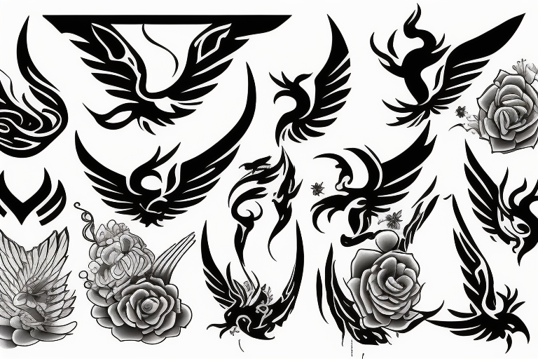 phoenix fire tattoo idea