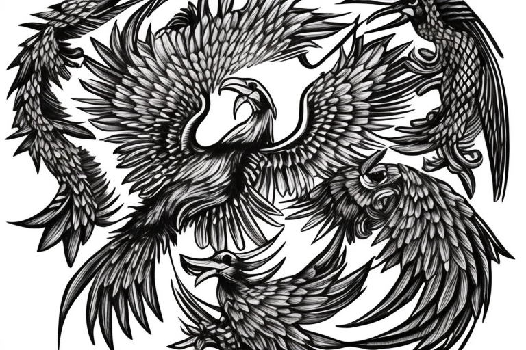 Roman double headed eagle tattoo idea