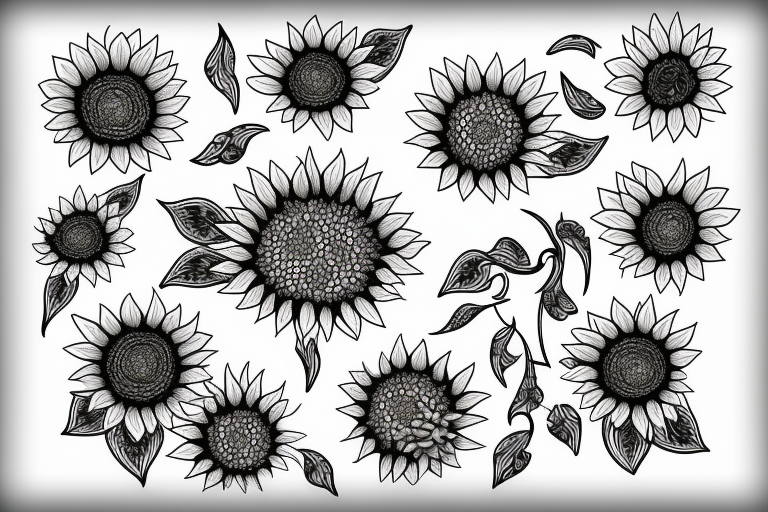 Sunflower tattoo idea