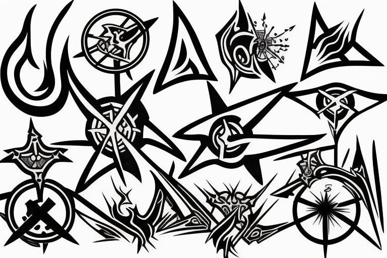 shuriken fire tattoo idea