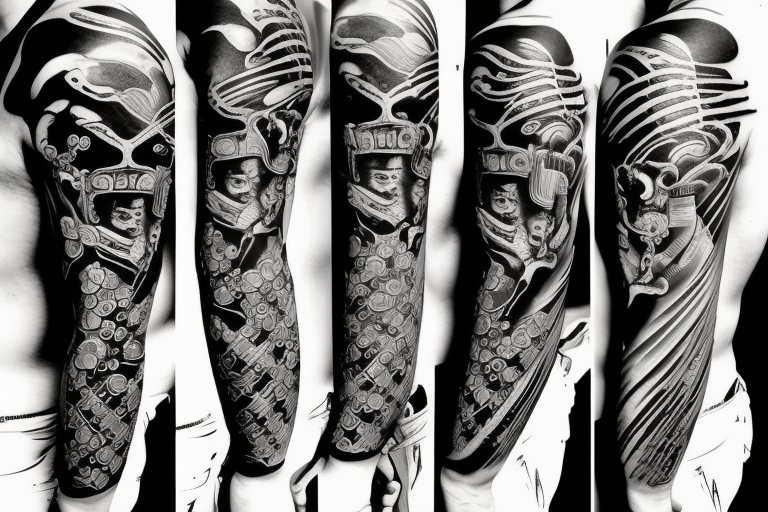 japanese samurai sleeve tattoo designs