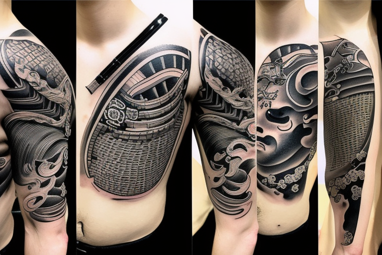 japanese samurai sleeve tattoo designs