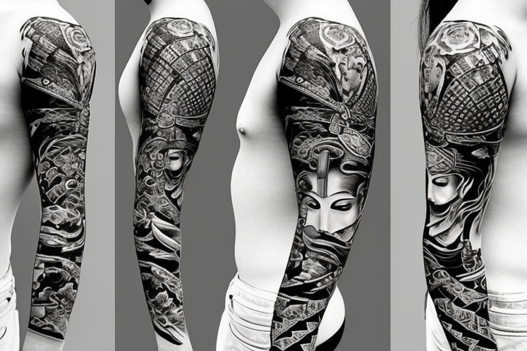 japanese samurai sleeve tattoo designs