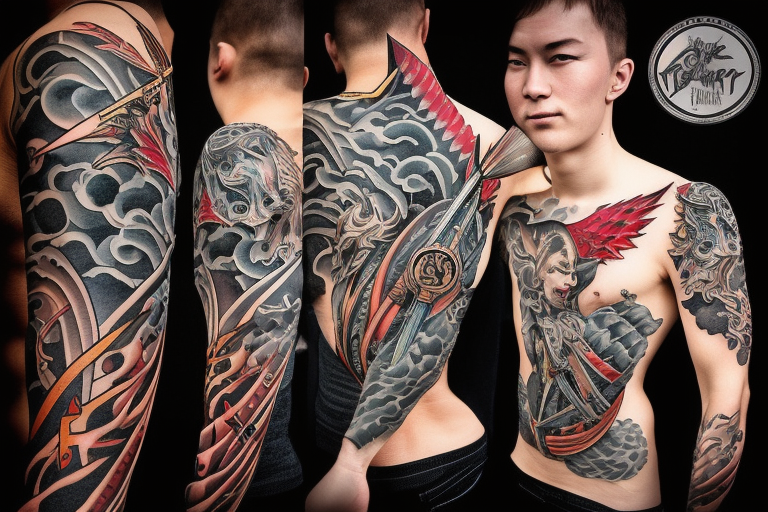 sky tattoo sleeve