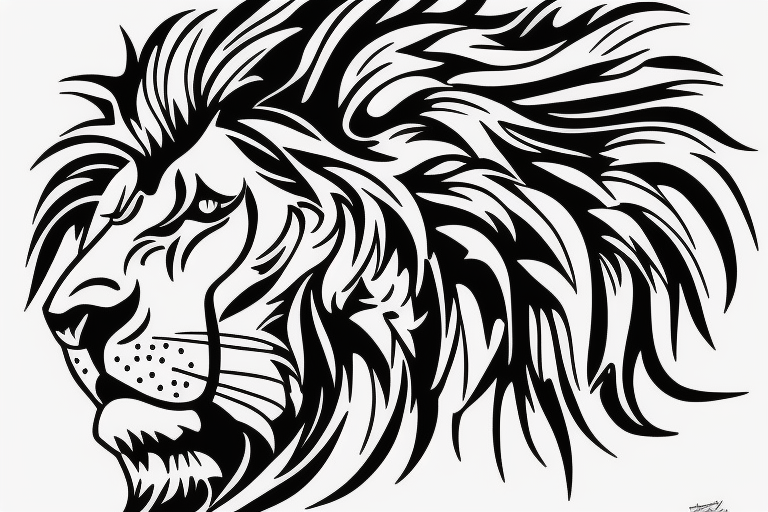 lion strenght tattoo idea