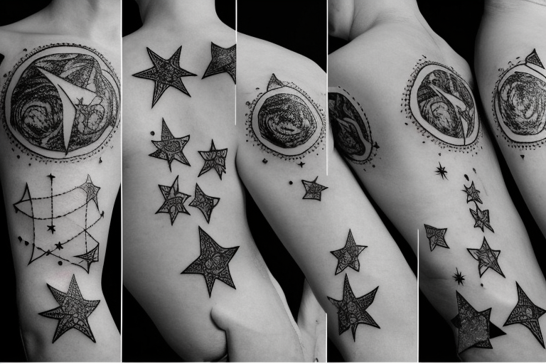 star tattoo art