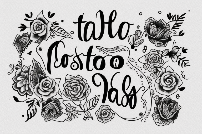 a text only tattoo with the words "todo pasa" in a minimalistic style tattoo idea