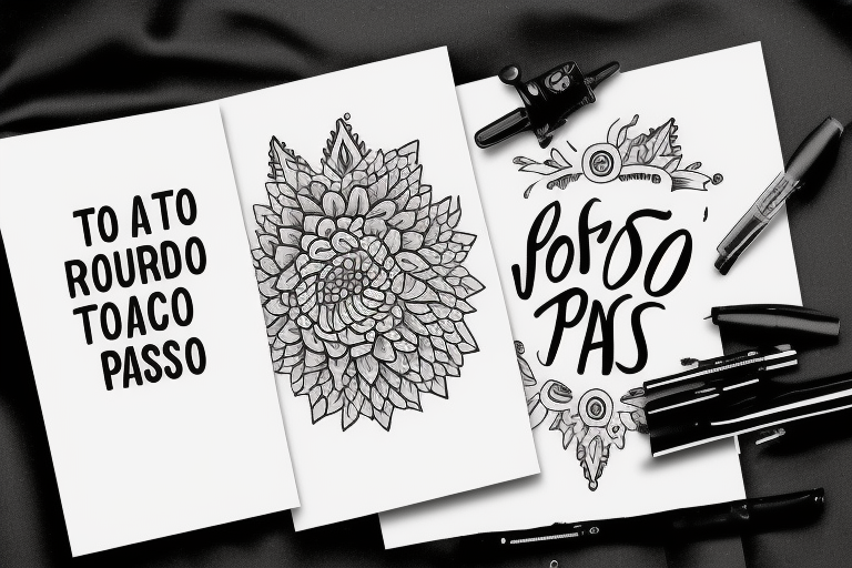 a text only tattoo with the words "todo pasa" in a minimalistic style tattoo idea
