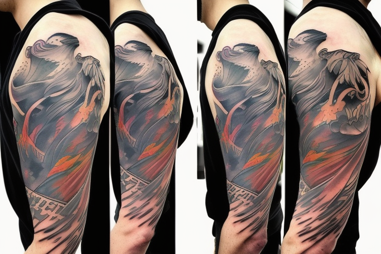 phoenix tattoo shoulder men