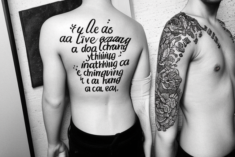Mix all theese quotes in one tatoo : Dream as you'll live forever, You can do anything, you cannot do everything, make an impact, It's the people crazy enough to think they can change the world that do tattoo idea