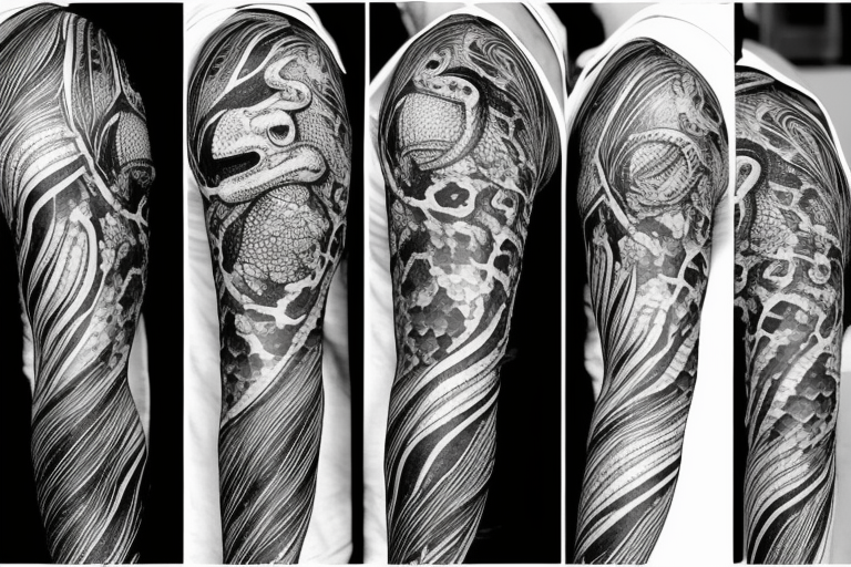 Entry #2 by kidznon for Raven Half sleeve Tattoo | Freelancer