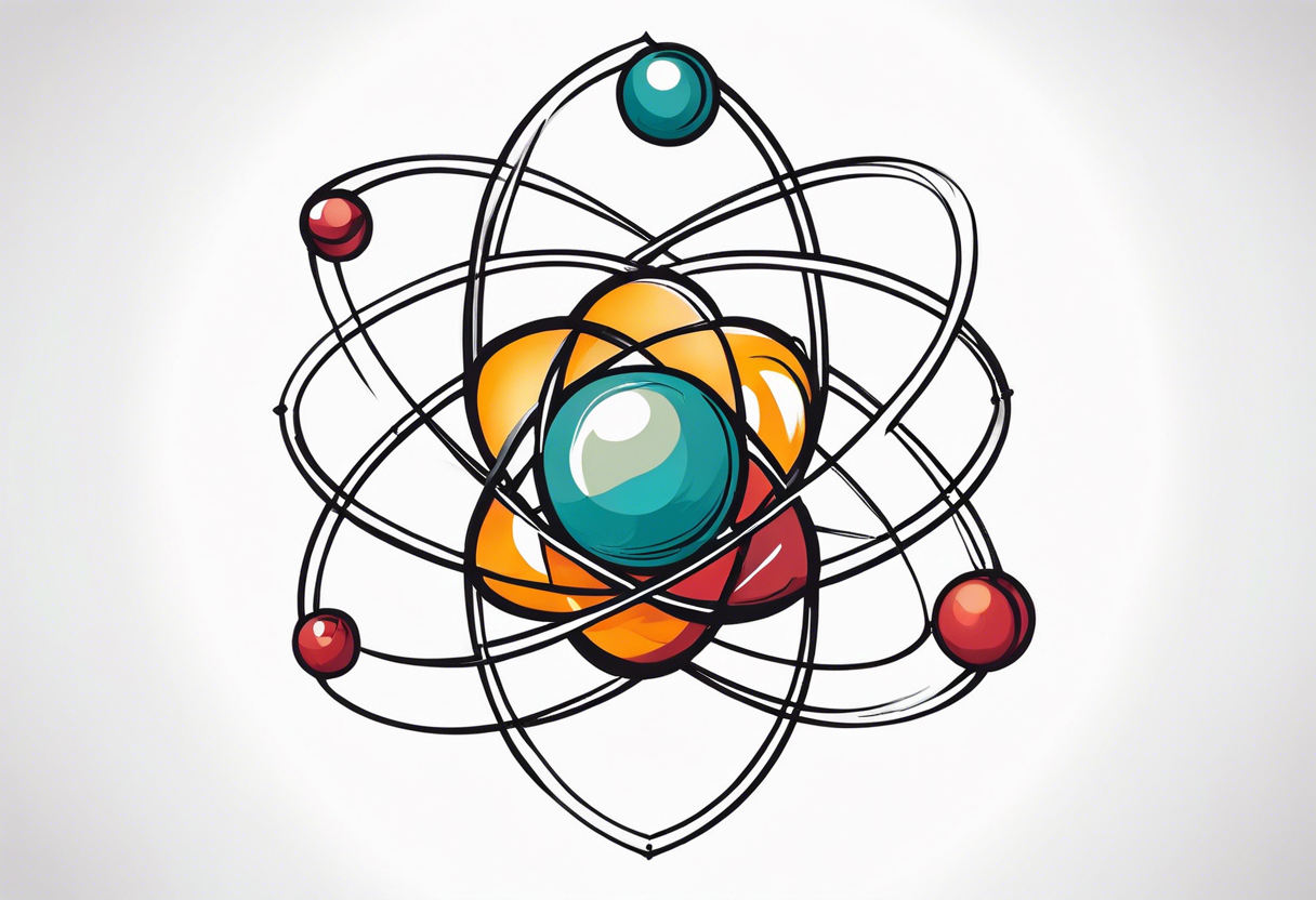 quantum model of atom tattoo idea