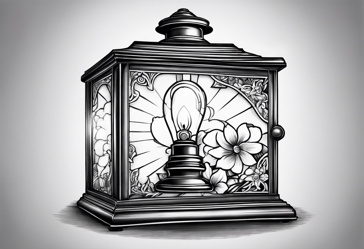 Lamp of nursing tattoo idea