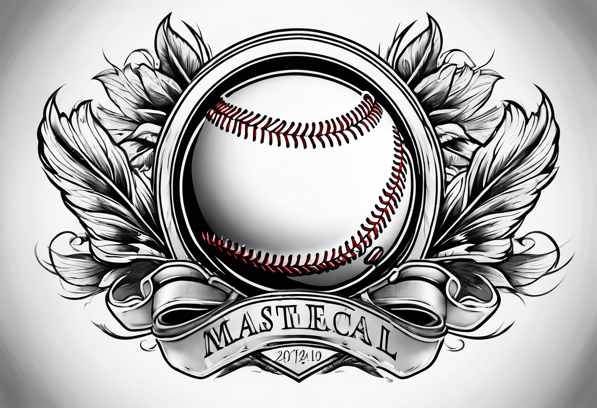 Baseball Temporary Tattoo Sticker - OhMyTat