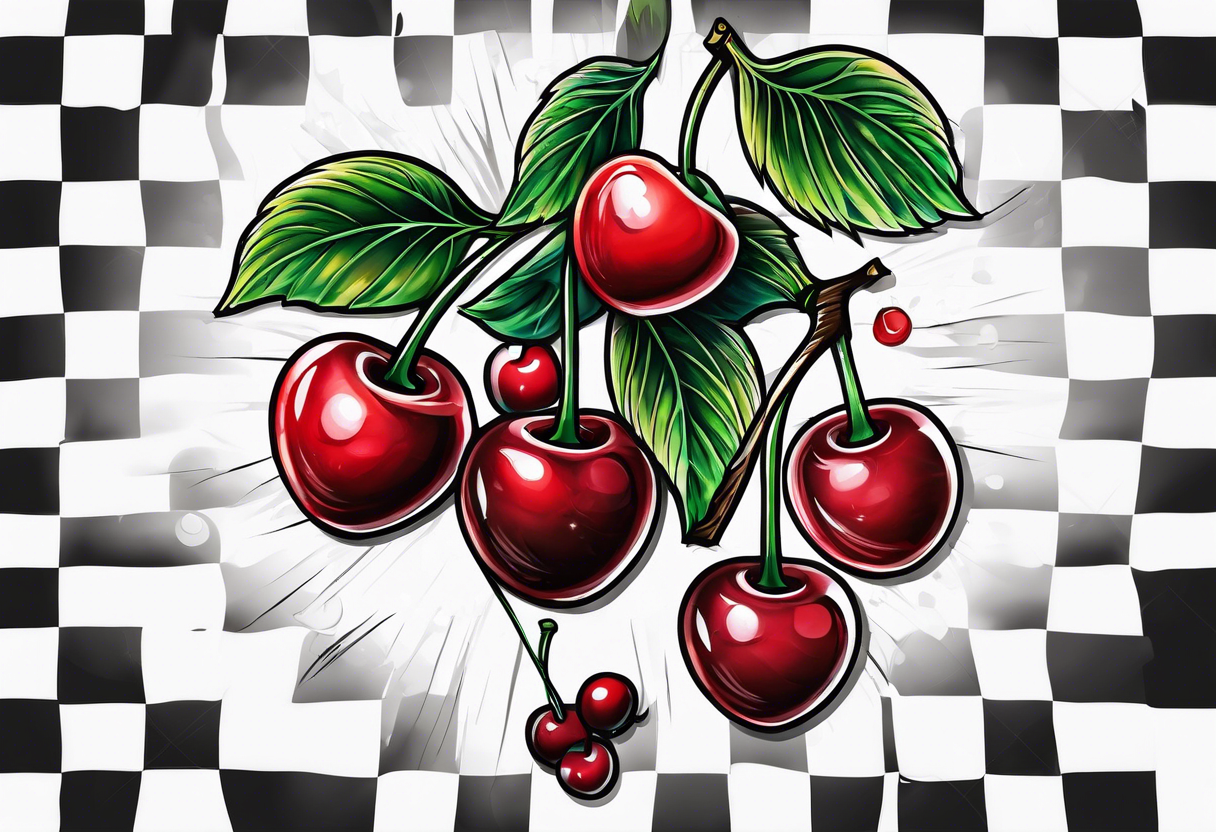 Cherries tattoo idea