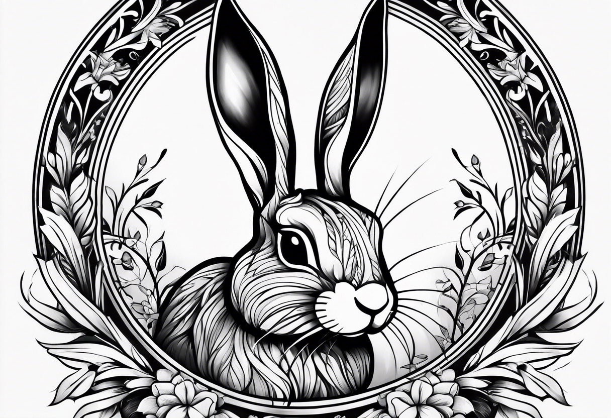 bunny tattoo idea