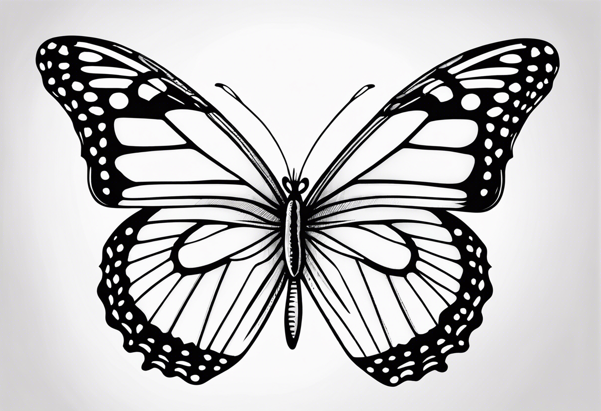 Common butterfly tattoo idea