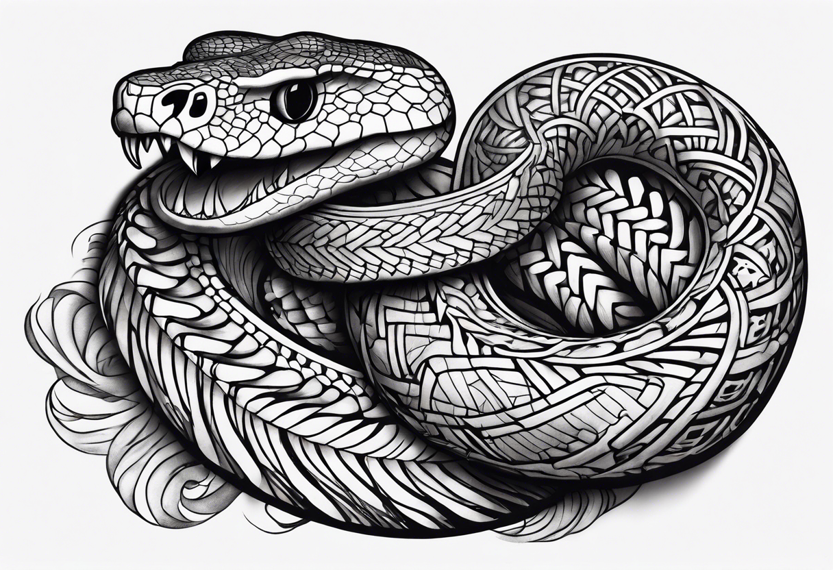 snake bones tattoo idea