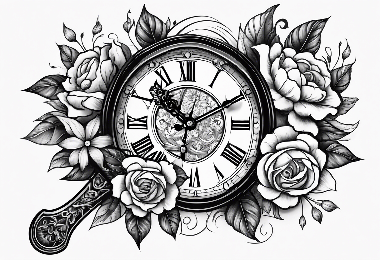 1 Sheet Disposable Tattoo Sticker for Men, Waterproof Temporary Tattoos for  Women, Clock Design Fake Tattoo | SHEIN USA