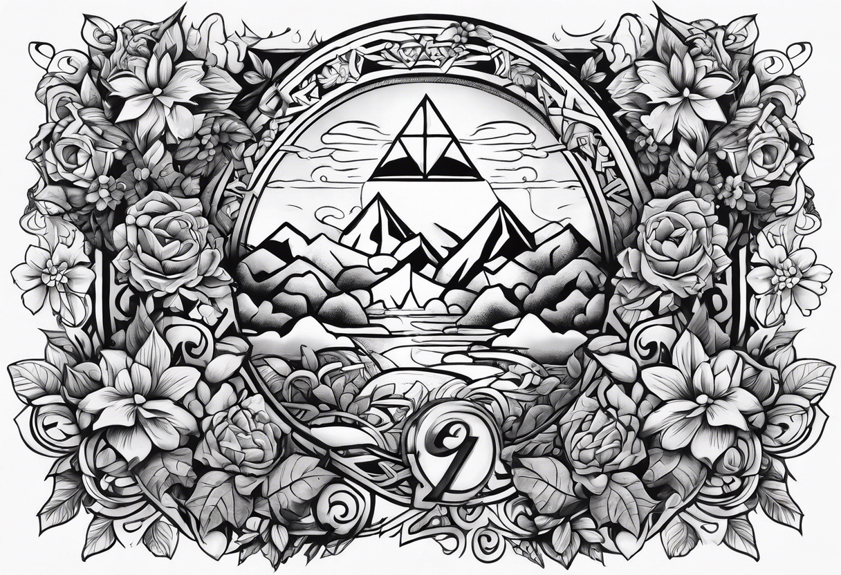 Legend Of Zelda arm sleeve tattoo idea