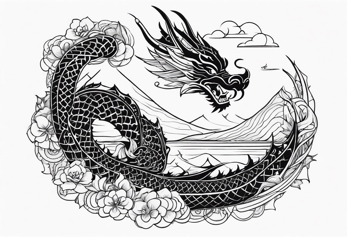 dragon boat tattoo idea