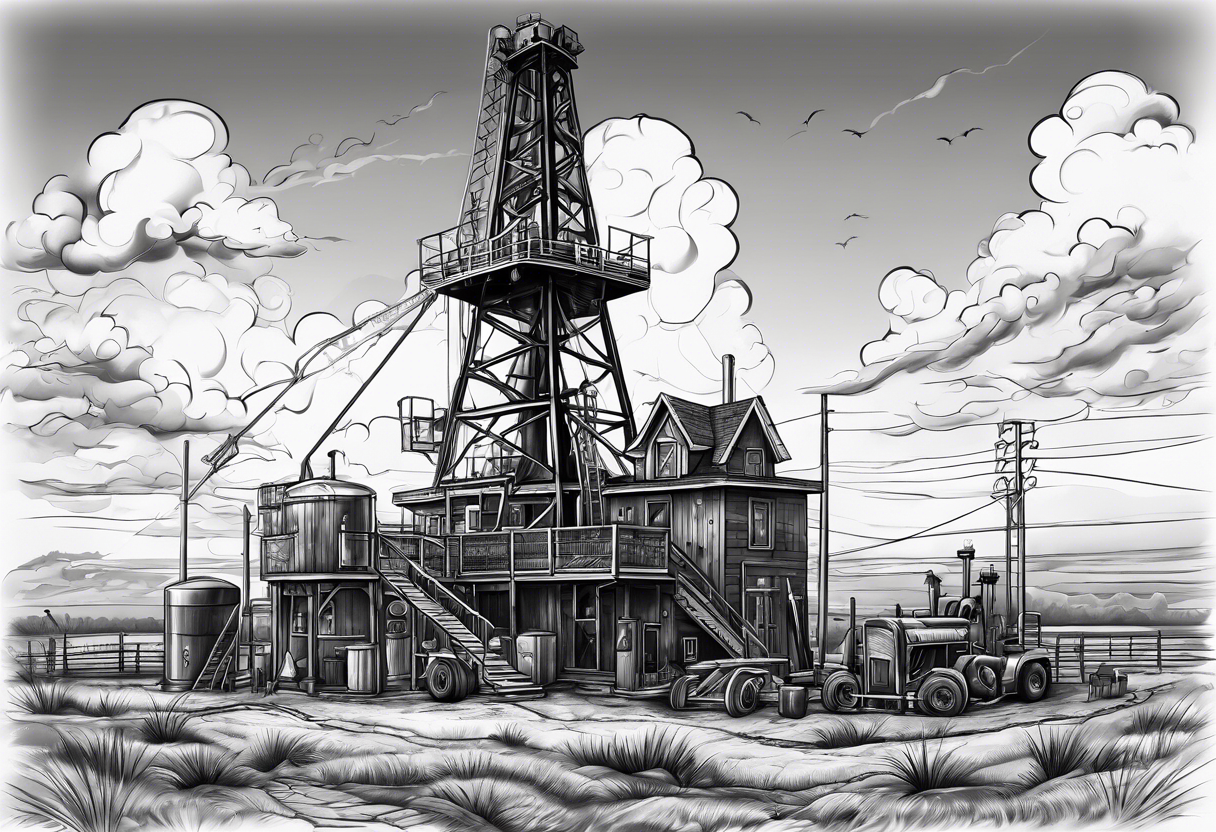 Oil derrick,  texas,  Irish tattoo idea