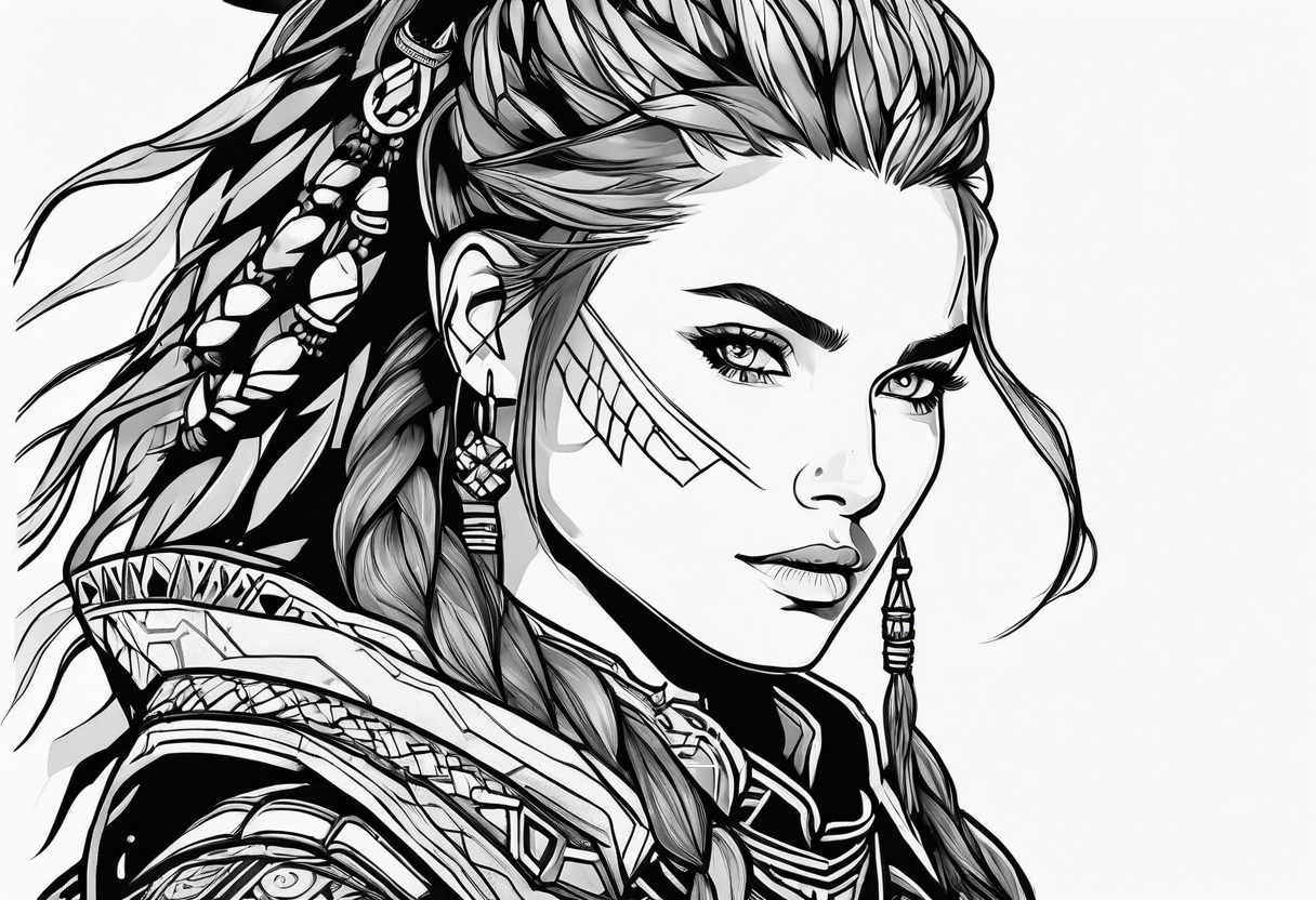 horizon zero dawn aloy tattoo idea