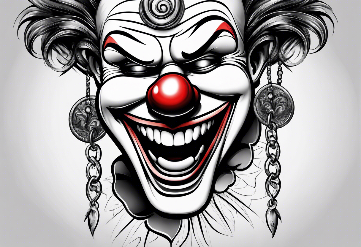 Funny clown face Black and White Stock Photos & Images - Alamy