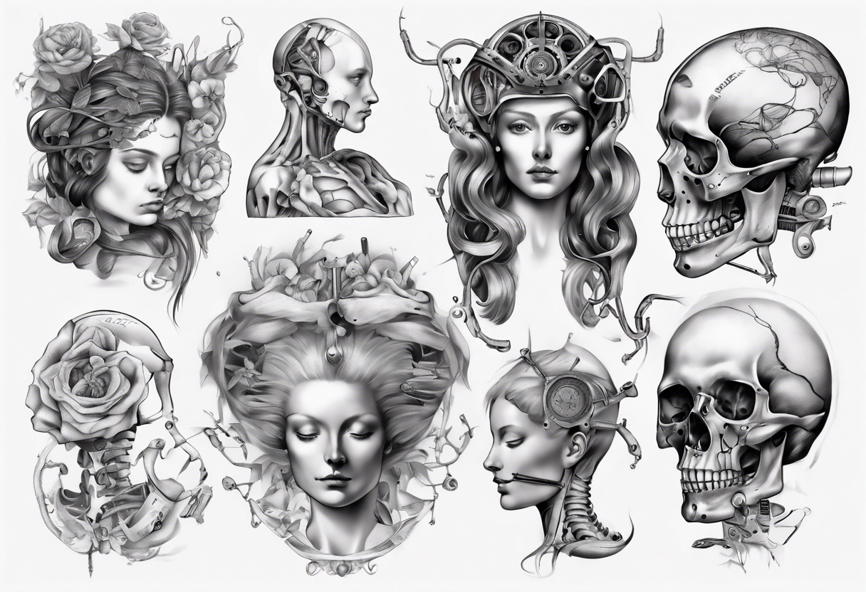 The anatomy of the female human tattoo idea