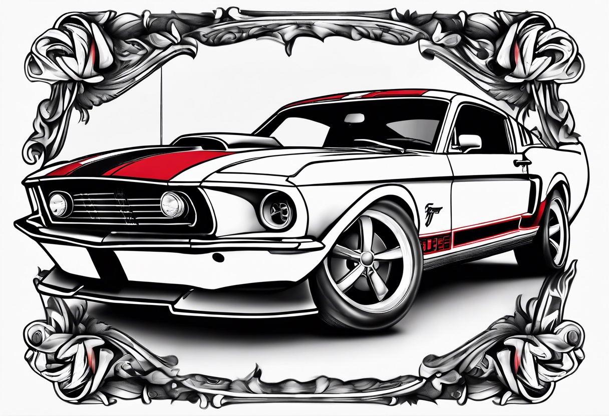 ford mustang tattoo idea