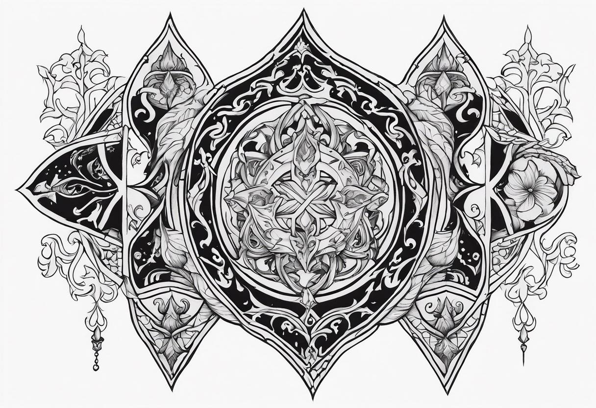 Medieval fantasy sleeve tattoo tattoo idea