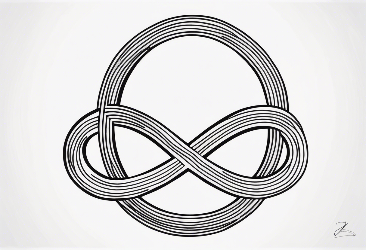 Basic infinity symbol tattoo idea