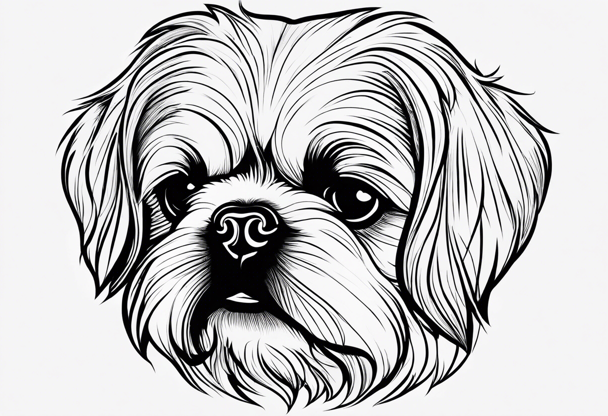 shihtzu' in New School Tattoos • Search in +1.3M Tattoos Now • Tattoodo