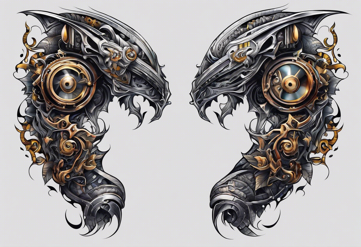 Biomechanical arm tattoo idea