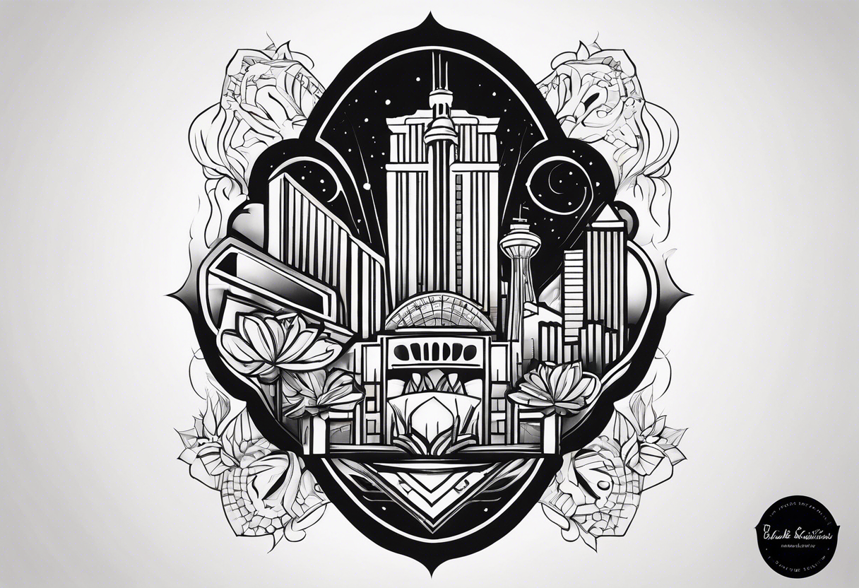 Las Vegas abstract tattoo idea