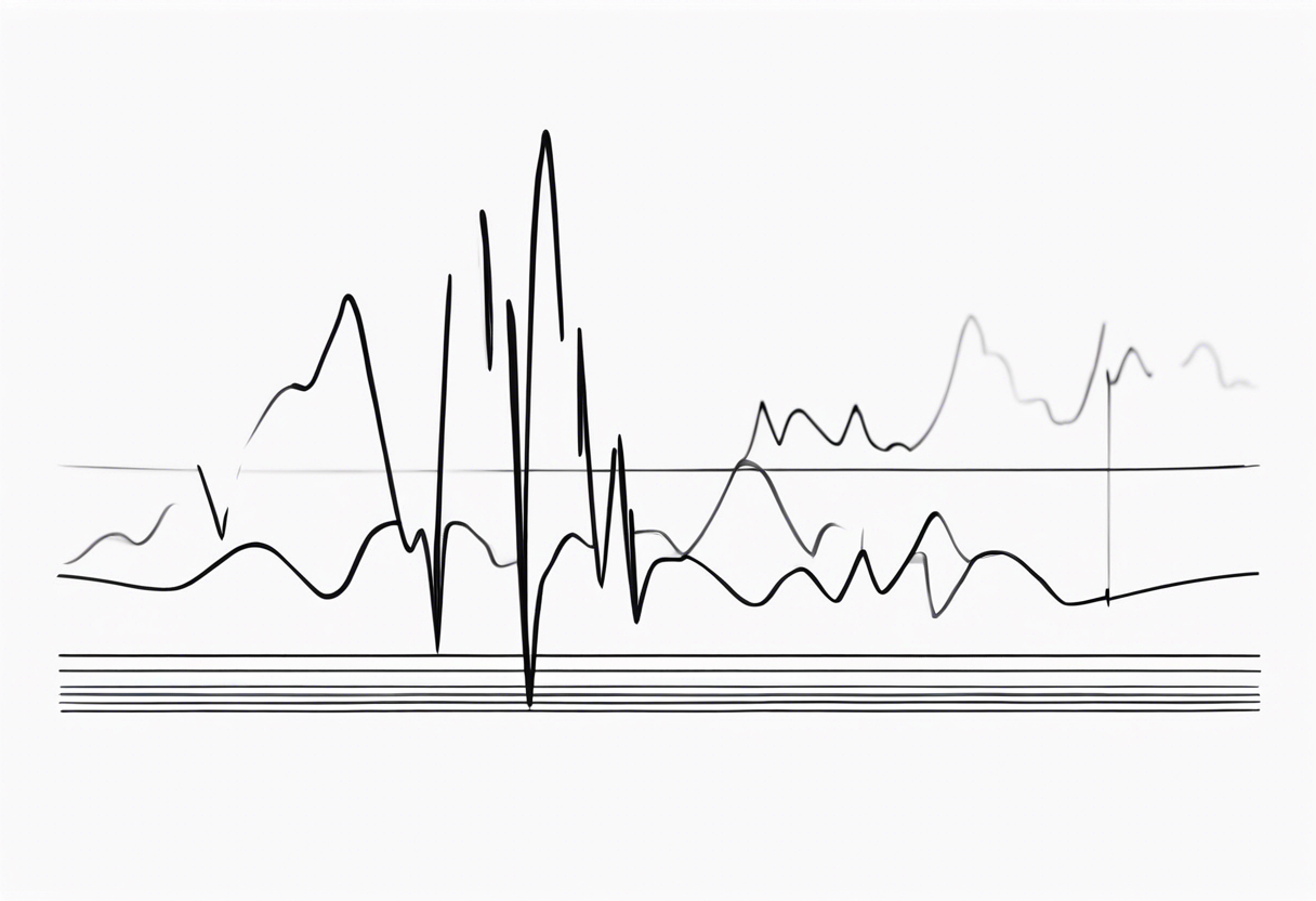 heartbeat waveform tattoo idea