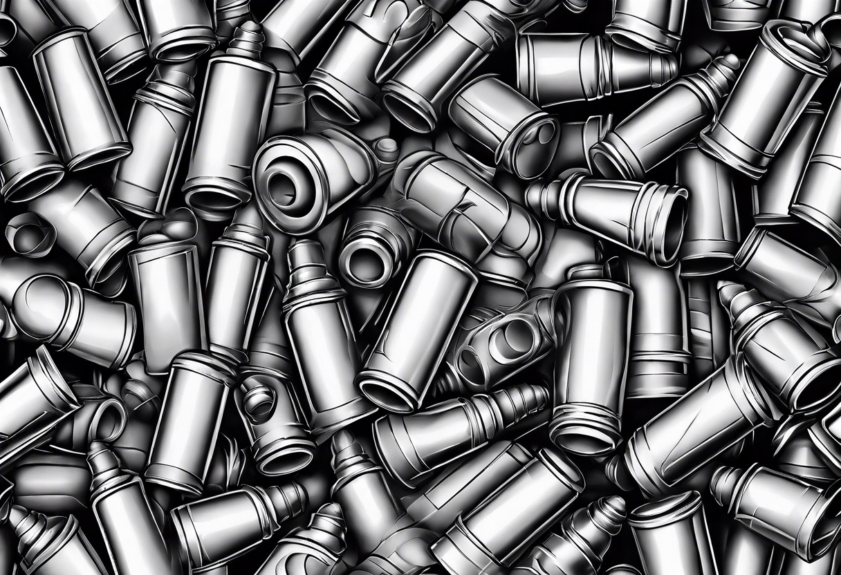 Spent bullet casings in smoke tattoo idea