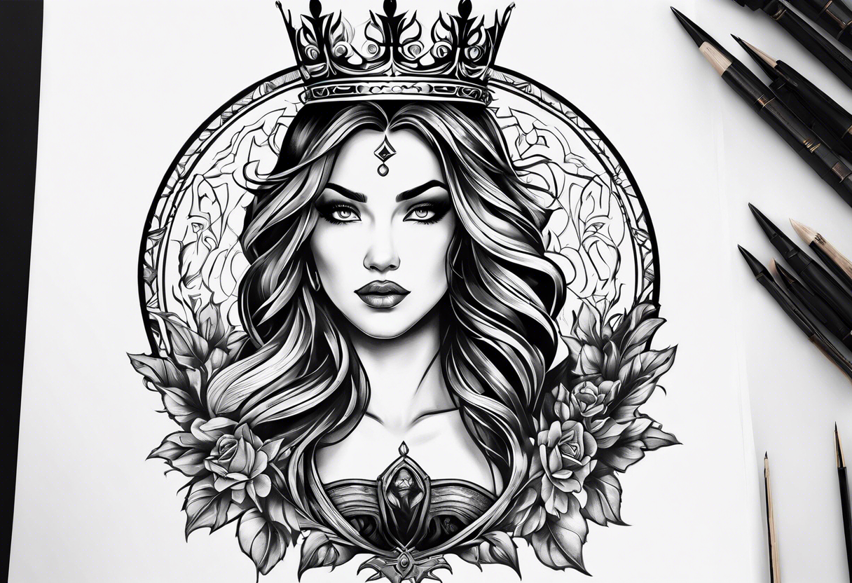 Inspired by the iconic character from the movie, this tattoo would capture the regal nature and emotional impact of the story, perhaps including elements like a crown or a royal mantle. tattoo idea