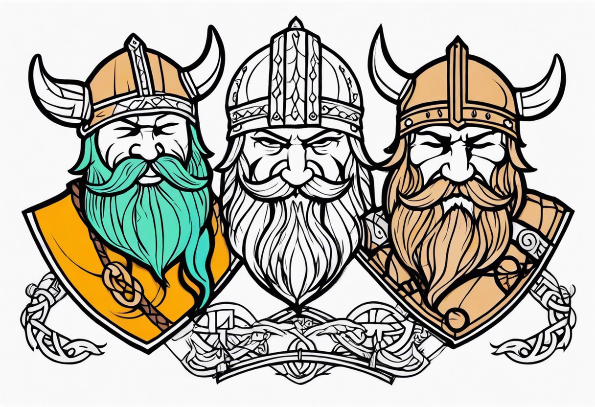 viking friendship tattoo idea tattoo idea