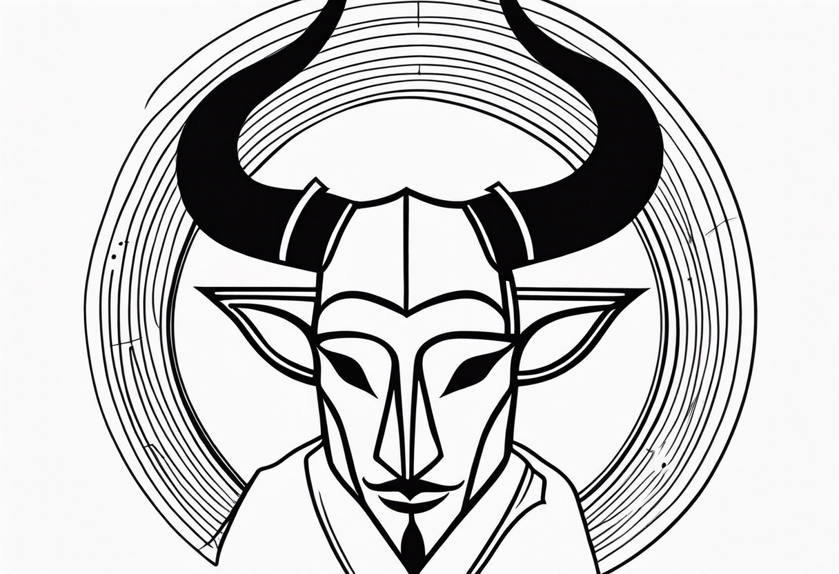 Anonymous with horns tattoo idea