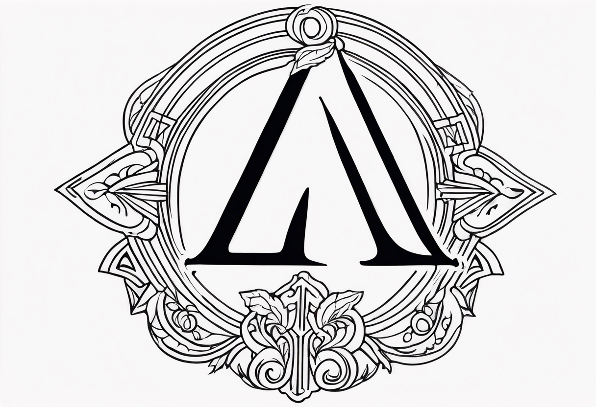 greek letter capital delta tattoo idea