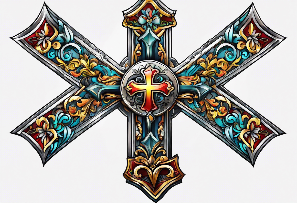 Santiago cross tattoo idea