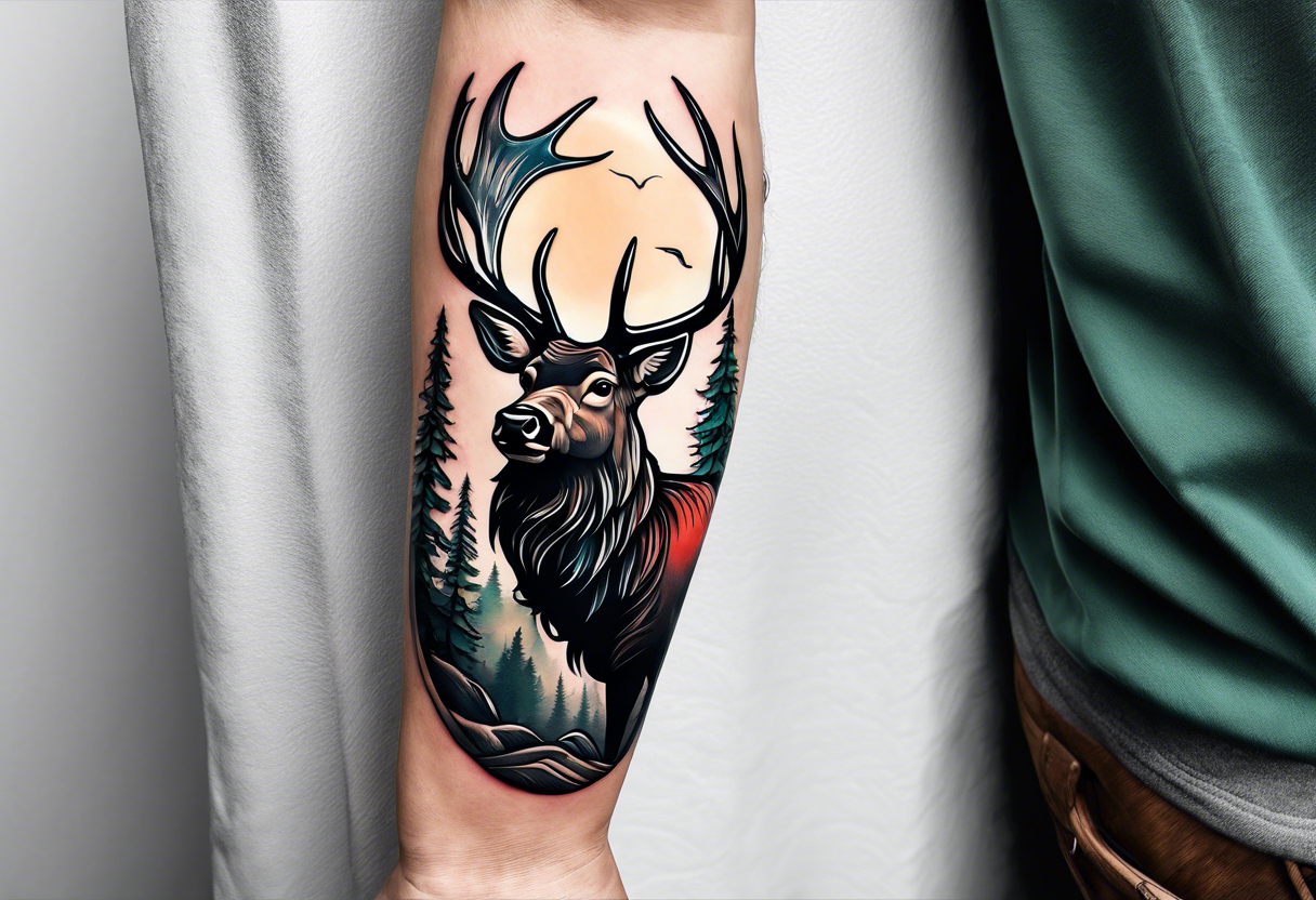 Amazon.com : Tatodays 2x Temporary tattoo Viking full arm stag elk deer  noose body art stickers nordic celtic tribal middle ages medieval full  adults kids men women arm leg sleeves fancy dress