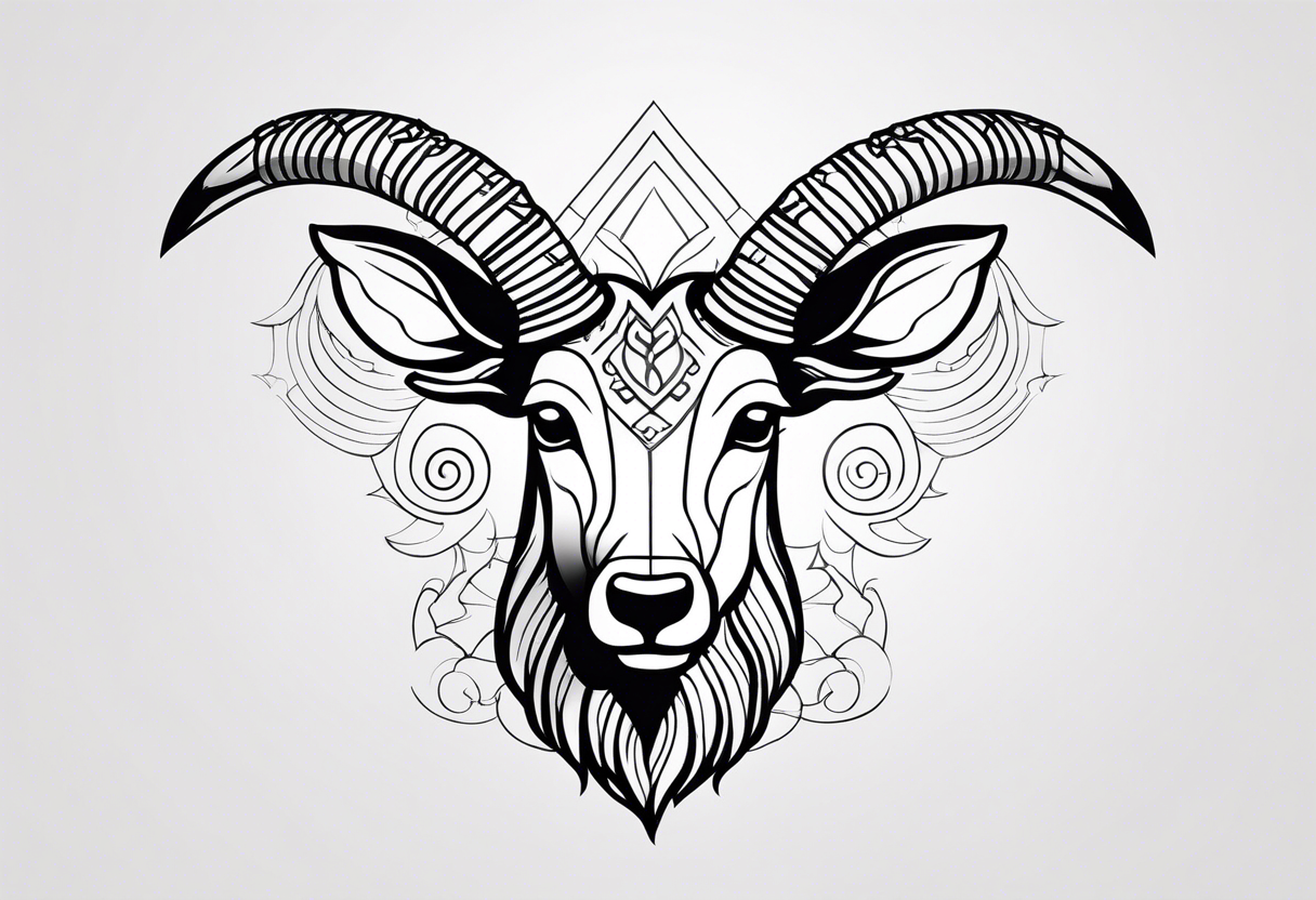 Steinbock mit Schrotflinte tattoo idea