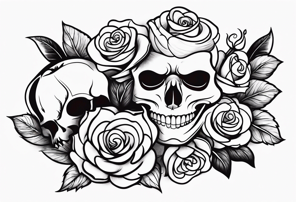 Disney tattoos upper arm sleeve with beauty and the beast flower and rhe poison apple from snow white tattoo idea