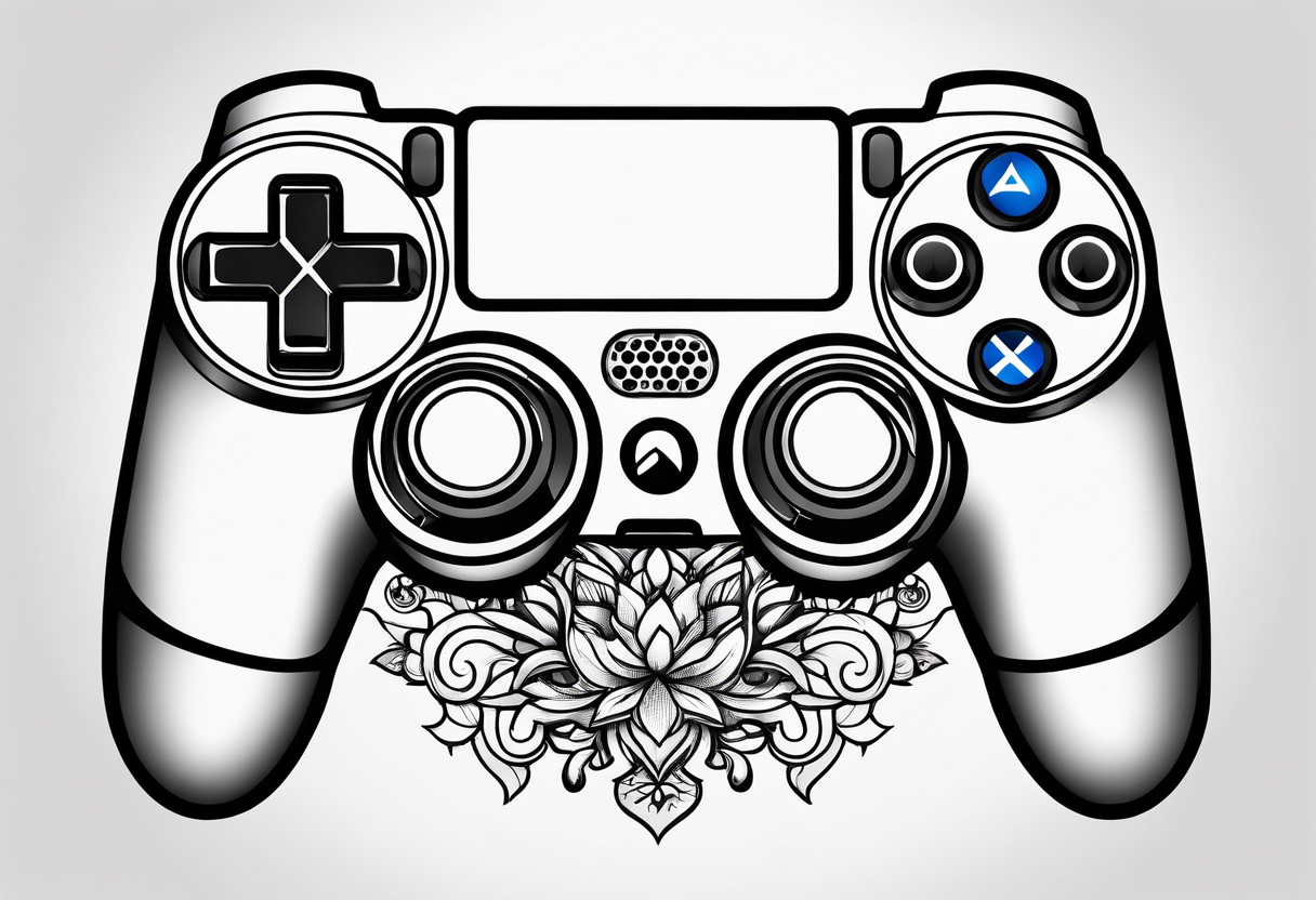 Controller with emotion buttons tattoo idea