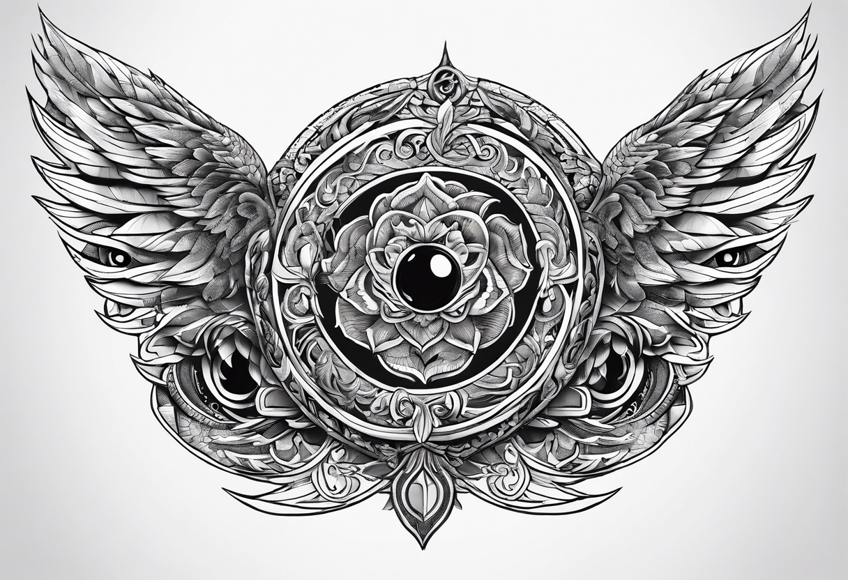 Detailed uroboros tattoo idea